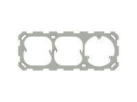 Befestigungsplatte Modino Priamos waagrecht für Steckdose Gr.1x3