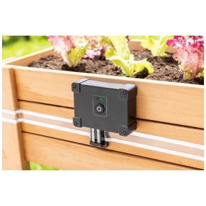 Windhager e-Fence antilimacce su aiuola rialzata. Recinto elettrico antilumache, lunghezza 10 m.
