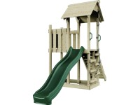PolarPlay Spielturm Tromso Balkon Rutsche Grün