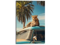 Next Deco Panel Oldtimer Safari MDF 60 x 90 cm