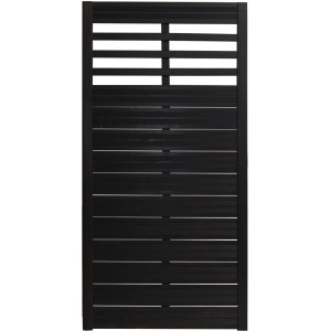 Pannello frangivista Soho antracite, 180x90 cm, in legno laccato con struttura a listelli.