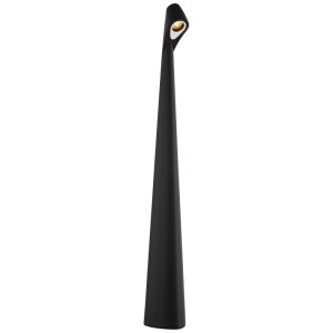 Schwarze Globo LED-Tischleuchte Spotty aus Kunststoff, 40 cm hoch.
