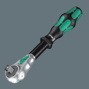 Cliquet Wera Zyklop Speed, entraînement 9 mm (3/8), idéal pour visser dans les zones difficiles d'accès.