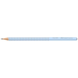 Faber-Castell Grip 2001 Bleistift, hellblau, Härtegrad B, mit Soft-Grip-Zone.
