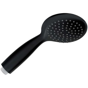 Pommeau de douche Diaqua Sabik One PCR, noir mat, avec un jet et raccord 1/2".