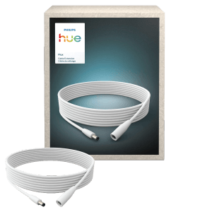 Câble d'extension Philips Hue Flux, 5 m, blanc, pour rubans LED. Accessoire pour luminaires Hue.