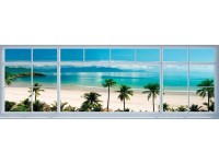 Deco Block Beach Window View 40 x 118 cm