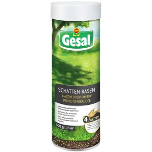 Gesal Gazon d'ombre, boîte de 300g. Spécialement pour les zones ombragées, concurrentiel contre la mousse.