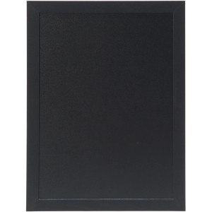 Schwarze Securit Kreidetafel Woody 40x30 cm mit Kreidestift für Notizen und kreative Ideen.