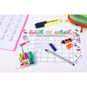 Edding Mini Surligneurs E-7, lot de 5 pièces aux couleurs néon pour le marquage et la prise de notes.