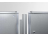 Biohort Verbindungselement für 2 Stück MülltonnenBox Alex Silber-Metallic