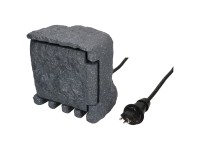 Max Hauri Gartensteckdose Kunststoff Grau 2 x T13