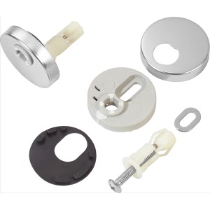 Set di fissaggio WC baliv per sedili WC, acciaio inox, set completo per il montaggio.