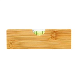 Livella in legno con bolla, ideale come regalo con incisione.