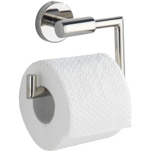 Wenko Porta carta igienica Bosio, acciaio inox opaco, per montaggio a parete con rotolo.