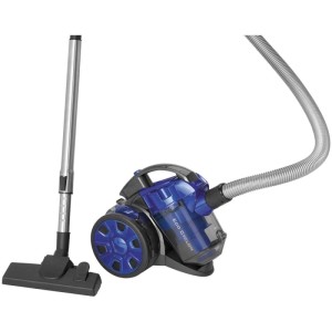 Aspirateur traîneau bleu Bomann BS 3000 avec tube télescopique et brosse pour sol.