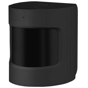 Schwarzer Hombli Bluetooth Bewegungsmelder für Smart Home Systeme.