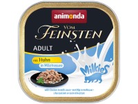 Vom Feinsten Katzen-Nassfutter Adult mit Huhn in Milchsauce je 100 g / 32 Stk.
