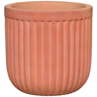 Pflanztopf Terrakotta Natur Strukturiert Ø 21 cm / Höhe 20 cm