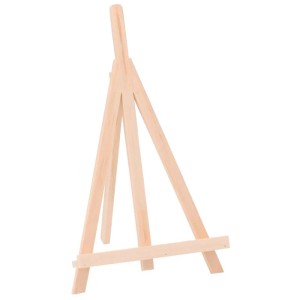 Cavalletto in legno Glorex grande, in pino chiaro, ideale per dipingere e decorare.
