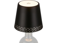 Brilo Akku-Flaschenlicht Flaska Schwarz LED dimmbar 3'000 K / 2,6 W / 280 lm