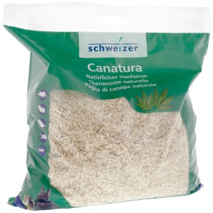 Confezione di paglia di canapa Eric Schweizer Canatura, 3 kg di lettiera per piccoli animali.