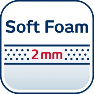 Dettaglio: Imbottitura in schiuma da 2 mm per copri asse da stiro Leifheit Mini.