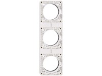 Feller Unterputz-Befestigungsrahmen Nevo waagrecht / senkrecht IP20 Gr. 3 x 1