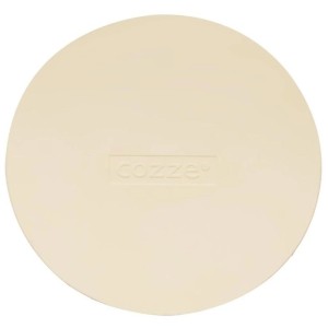 Beiger Cozze Pizzastein Rotate 13 Zoll für knusprige Pizza im Pizzaofen.
