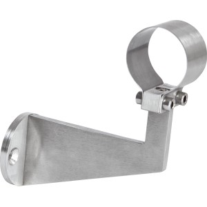 Support de main courante avec collier, Ø 40 mm, en acier inoxydable, pour rampes d'escalier.