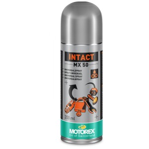 Motorex Intact MX 50 spray universale, bomboletta da 200ml per accessori motosega. Protegge dalla corrosione, lubrifica e rimuove la ruggine.