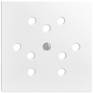 Placca frontale bianca Feller EdizioDue per presa 3x T12. Accessorio interruttore.