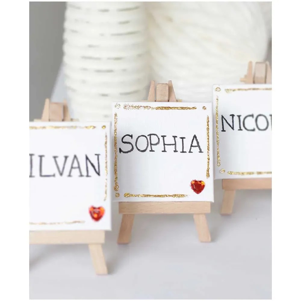 Set Mini Tele Con Cavalletti - 12 Pezzi | Per Pittura E Decorazione | Ideale Per Bambini E Hobby