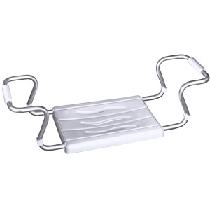 Siège de bain Wenko Secura, blanc, avec cadre tubulaire en acier pour plus de sécurité dans la salle de bain.