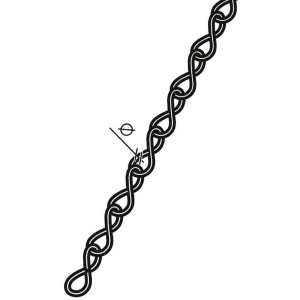 Catena singola in ottone Ø 1,1 mm / a metratura