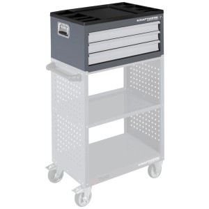 Kraftwerk Servante d'atelier BT700 avec 3 tiroirs, gris/argent, (H x L x P) 71,9 x 47,4 x 36,9 cm.