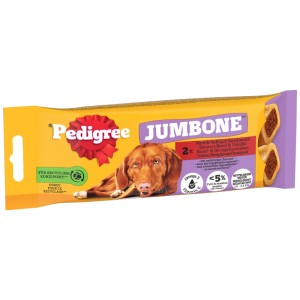 Pedigree Jumbone Large Manzo, 180g: Osso da masticare per cani al gusto di manzo e pollame.