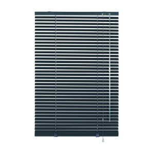 Gardinia Tenda Veneziana in Alluminio, 80x175 cm, Ardesia, per finestre, controllo luce.