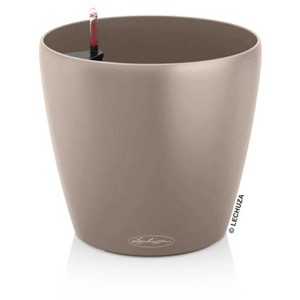 Pot de fleurs Lechuza Classico Color 35, brun sable, Ø 34 cm.