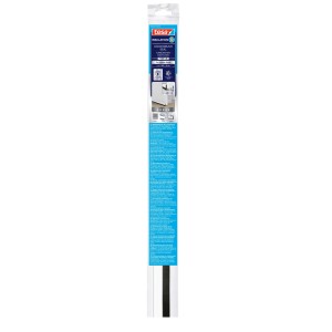tesa® Insulation Joint de porte brosse Aluminium Blanc, auto-adhésif pour les espaces de porte jusqu'à 15mm.