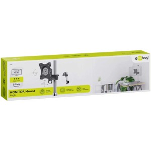 Emballage du support de bureau noir pour moniteurs (13-32 pouces) de Goobay.