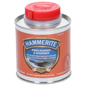 Hammerite Pinselreiniger & Verdünner, 250ml Dose mit rotem Deckel.
