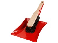 Metall-Kehrschaufel mit Handwischer