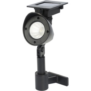 Faretto da giardino solare a LED Globo nero 2in1 come lampada da parete o picchetto.
