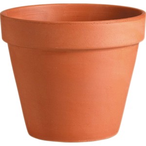 Vaso per piante standard Deroma, Ø 11 cm, in terracotta per interni ed esterni.