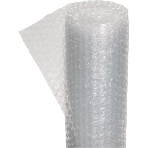 Rouleau de film à bulles, 0,5 m x 5 m, transparent, pour protéger les objets fragiles.