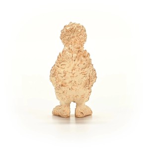 Schleich Farm World Seidenhuhn Spielfigur, Detailansicht des weichen Federkleids.
