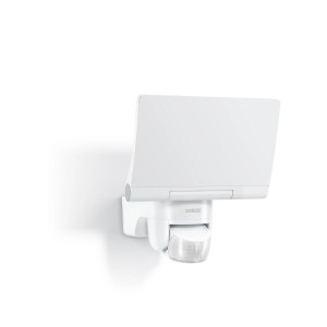 Faretto da esterno a LED Steinel XLED Home 2 bianco con sensore di movimento a parete.
