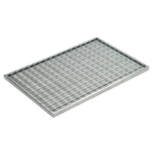 Grille à mailles ACO Vario 60x40 cm pour caniveau, acier galvanisé, MW 30/30.