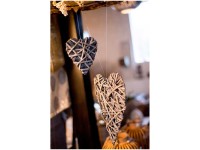 Videx Dekohänger Herz Vivien Grau Höhe 10 cm